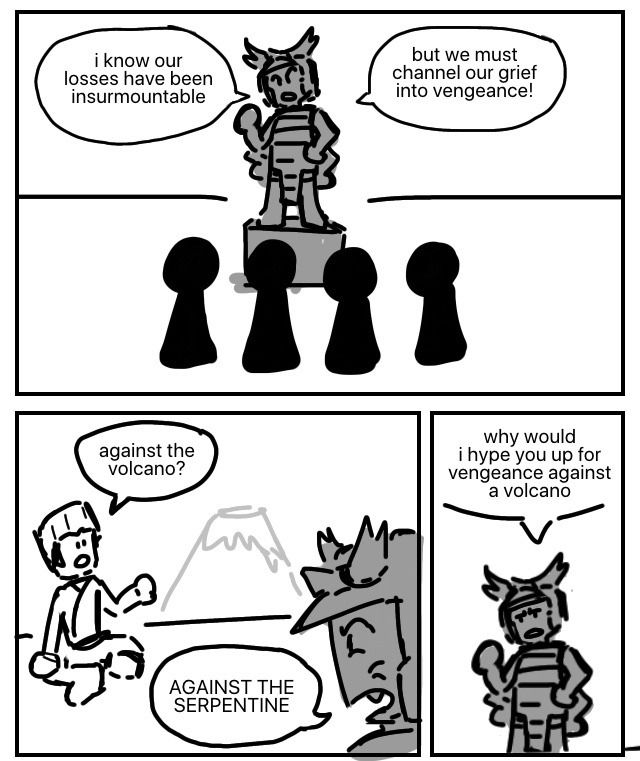 Cole is looking at his phone on the couch, while Kai, Zane, and Jay are sitting on the floor next to him. Cole: Apparently it goes “do the weekend whip” instead of “we can win”. Jay: What? Really? I don't believe you. Zane: It seems the lyric is indeed “do the weekend whip”. Kai: What is a weekend whip??