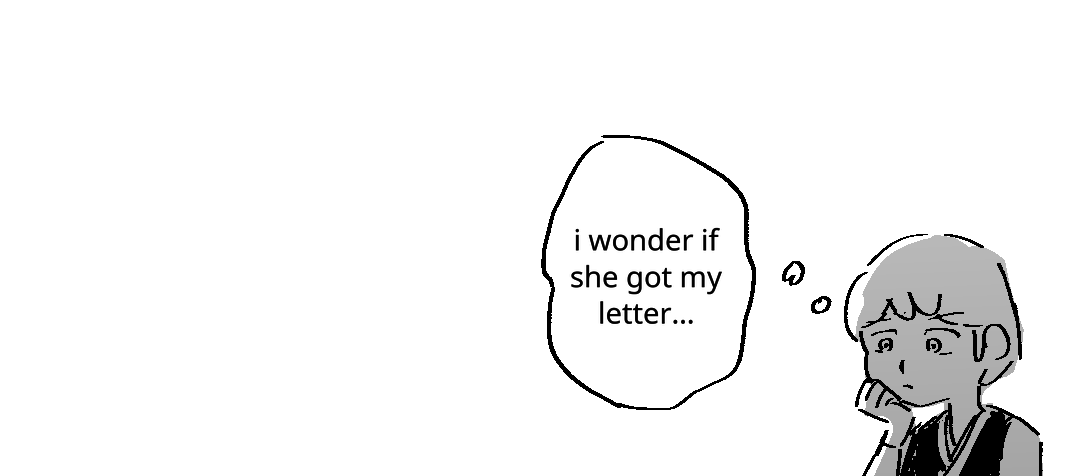Young Wu thinks to himself: I wonder if she got my letter…