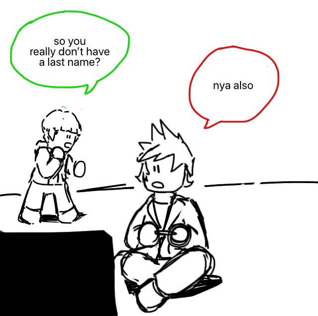 Lloyd: So you really don't have a last name? Kai: Nya also